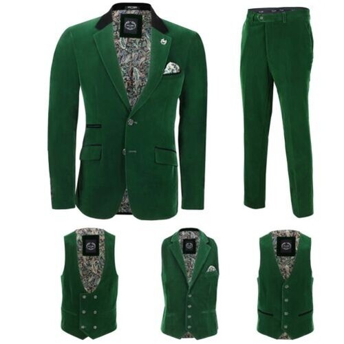 Hommes velours vert - hommes,