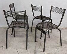 Quatre Chaises empilables Atelier industriel design vintage 50 60 