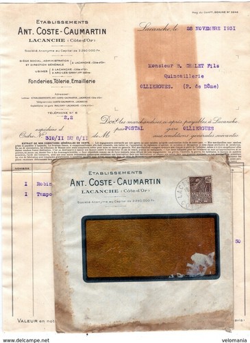Facture enveloppe ant - +,
