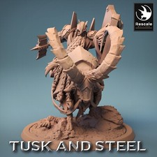 Nain Cavalier Chèvre D6 - Tusk And Steel - Lord Of The Print - 28mm Tabletop