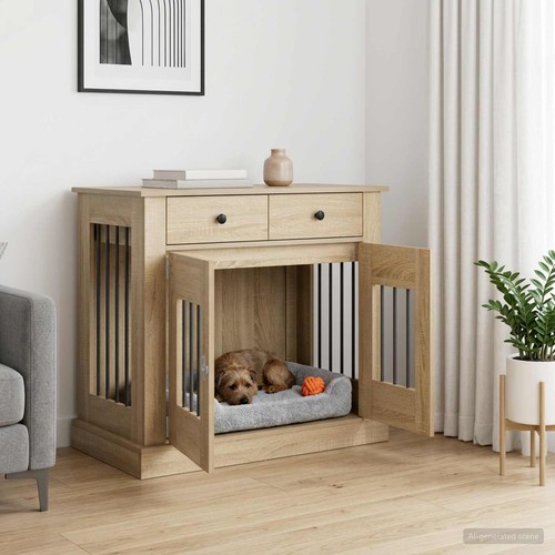 Meuble cage pour chien - meuble,