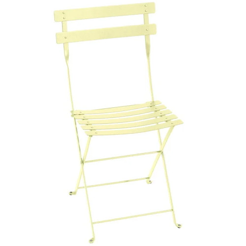 Bistro metal chair - chair,, frosted