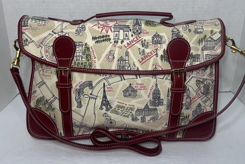 Lancel messenger red paris - messenger,