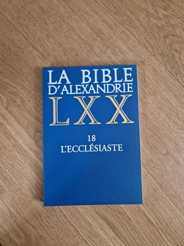 Bible alexandrie tome 18 - tome,