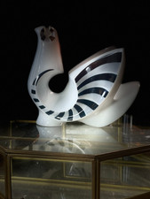 Vintage Sargadelos Porcelain Modernist Ceramic Bird Sculpture Made in Spain MCM