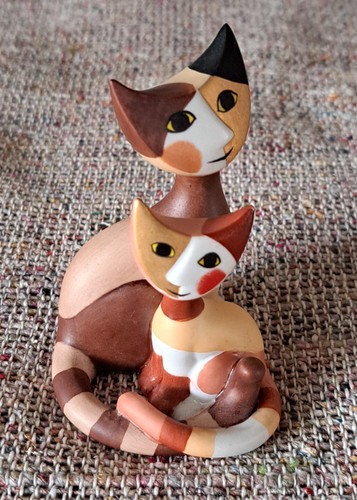 Couple chats porcelaine - chats,