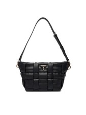 Guess - Sac À Bandoulière Femme Écologique Tressé Marion Noir WG807217