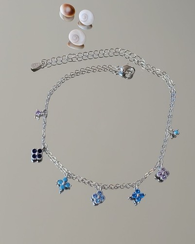 Bracelet cheville argent - en,