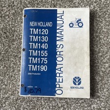 New Holland TM120 TM130 TM140 TM155 TM175 TM190 Tractor Operator’s Manual 