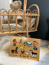 🦊 Ancien Puzzle en Bois