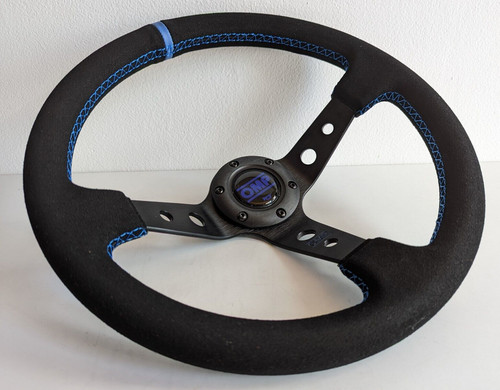 Volant cuir daim sport - , bleu