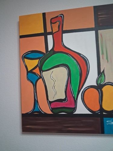 Tableau vino sur toile - tableau"vino",