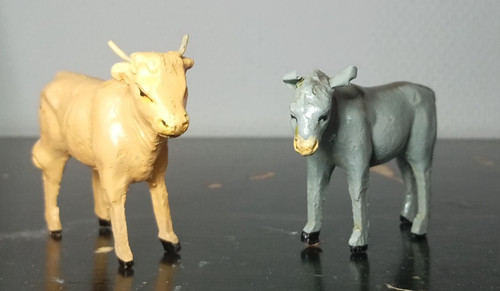 Anciens santons boeuf - santons, "le