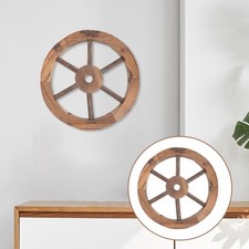  Décor de roue en bois rétro