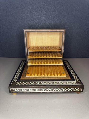 Vintage inlaid wood musical - vintage,