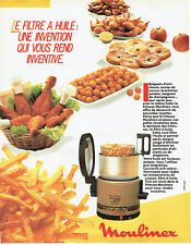 Advertising 088 1985 the fryer oil filter Moulinex