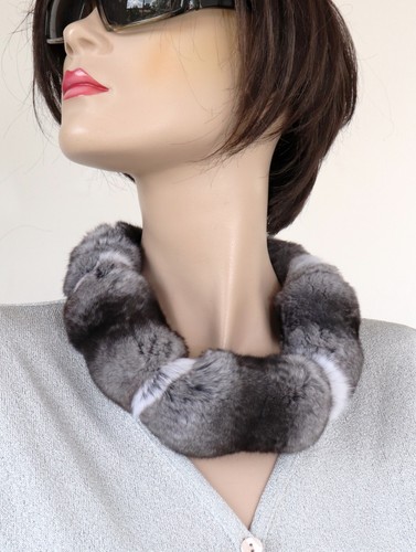 Fourrure écharpe chinchilla - fourrure,