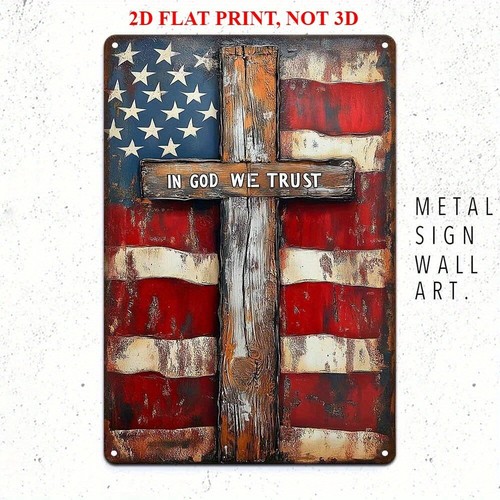 Tin sign american - sign, with