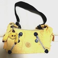 Kipling VECKA Nylon Shoulder Bag Monkeys Storage Used 12x5.5x6.3in