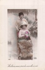 CP BEST WISHES COUPLE HAT FUR FLOWERS SLED - 37137