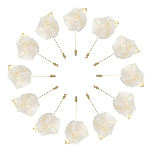 Pcs boutonnières rose - 12,