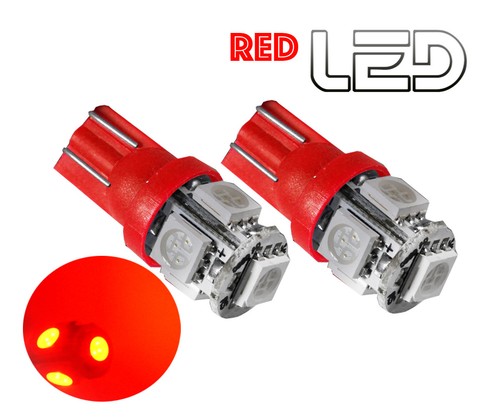 Ampoules led rouge w5w t10 - 5,