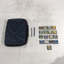 NINTENDO DS Blue Zippered DS & Game Carrying Case W/ 17 Games!!!