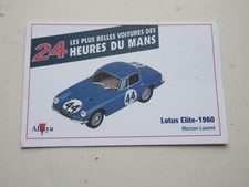 AUTO CARTE 24h du MANS 1960