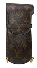 Louis Vuitton France Brown Monogram Etui A Lunettes Sunglasses Case