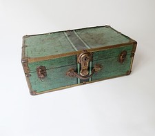 old metal suitcase briefcase vintage 1900s era