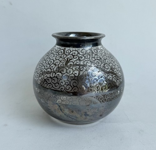 Ancien vase boule cristal - ancien,