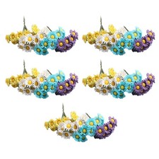  20 Pcs Fausses Fleurs Paquerettes Artificielles Petites De Marguerite