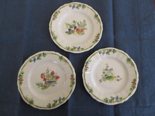 Gien Villa Medicis Bread/Butter Canape Plates Lot of 3 - Perfect