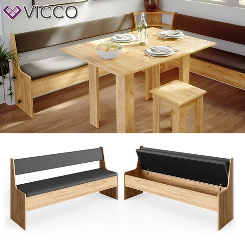 Vicco banc coffre 167cm chêne