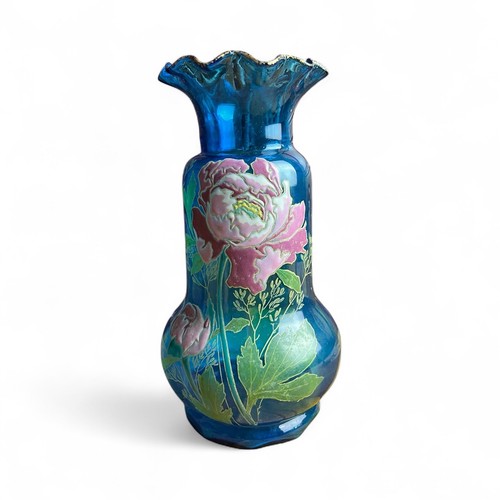 Vase legras verre emaillé - vase,