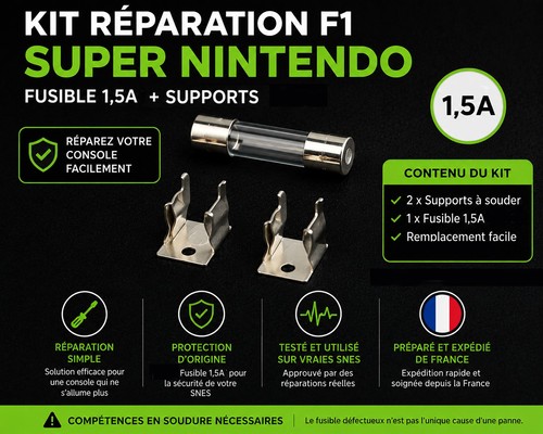 Kit réparation super nintendo - réparation,