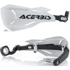 ACERBIS X FACTORY HANDGUARDS WHITE BLACK MOTOCROSS ENDURO OFF ROAD WRAP AROUND