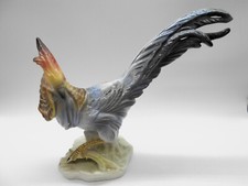 25 cm BIRD: LARGE PORCELAIN PHEASANT FIGURINE FROM PORTUGAL MIDERAMICA