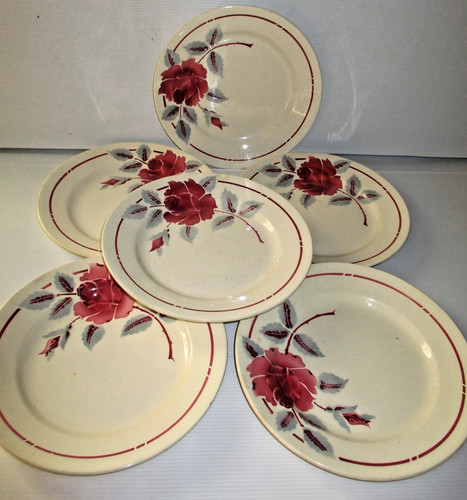 Anciennes assiettes plates - 6,