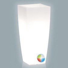 POT DE FLEURS CARRÉ LUMINEUX