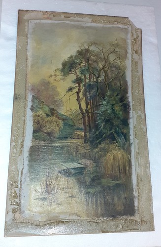 Huile sur toile paysage non - huile, toile.