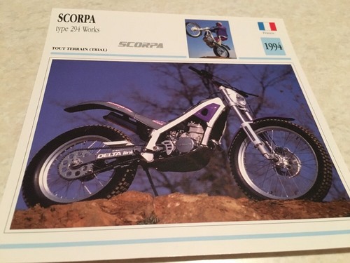 Carte moto scorpa type - carte,