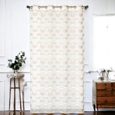 Voilage à motif jacquard à