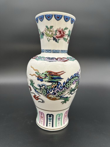 Vase porcelaine dragon - vase, en
