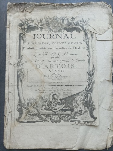 Partition musique ancienne - musique,