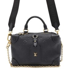 LOUIS VUITTON Petite Malle Souple Monogram Empreinte Leather Noir M45393