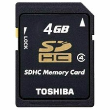 Toshiba Multi-Use SDHC Memory Card 4GB support GPS Camera JAPAN SD HC Genuine