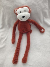 doudou peluche singe marron