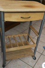 Chariot De Service Mobile Table D'appoint Roulante Avec Roulettes