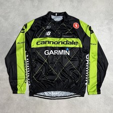 Cannondale Garmin Mens Bike Shirt Cycling Jersey Long Sleeve Size XL